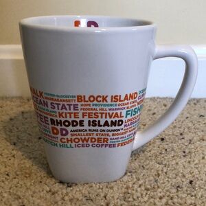 Rhode Island Themed Dunkin Donuts White Mug